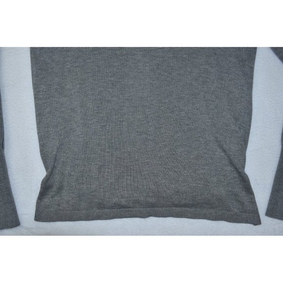 Lululemon Bring It Backbend Women's Sweater Size 6 Gray Long Sleeve Thumbholes - Picture 3 of 12